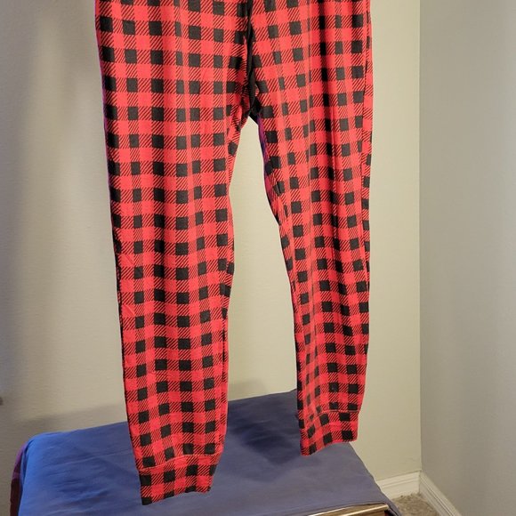 JACLYN INTIMATES PAJAMA PANTS-RED & BLACK CHECKERED-SOFT AND FEEL GOOD - SIZE XL - Picture 2 of 11